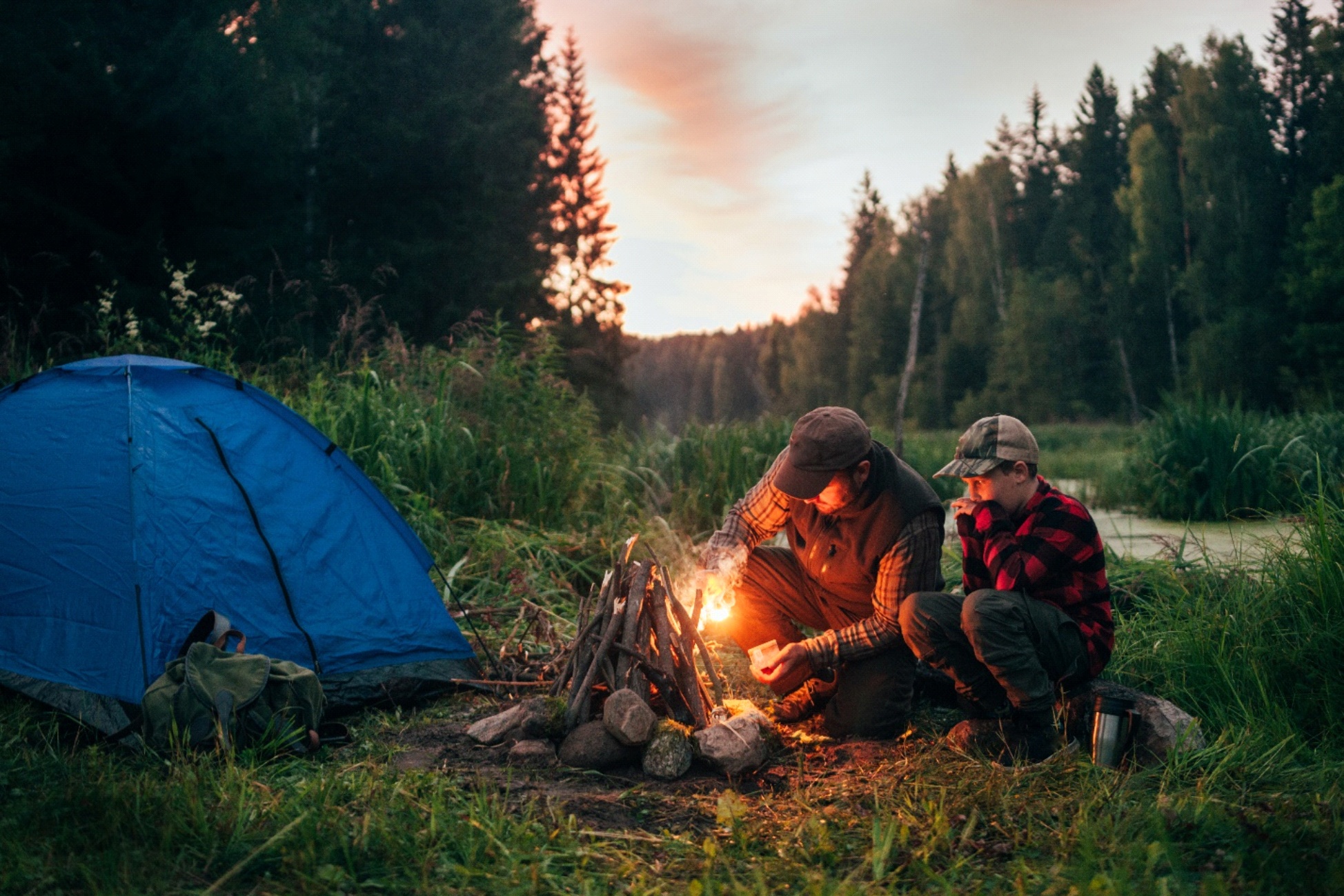 Camping as a family