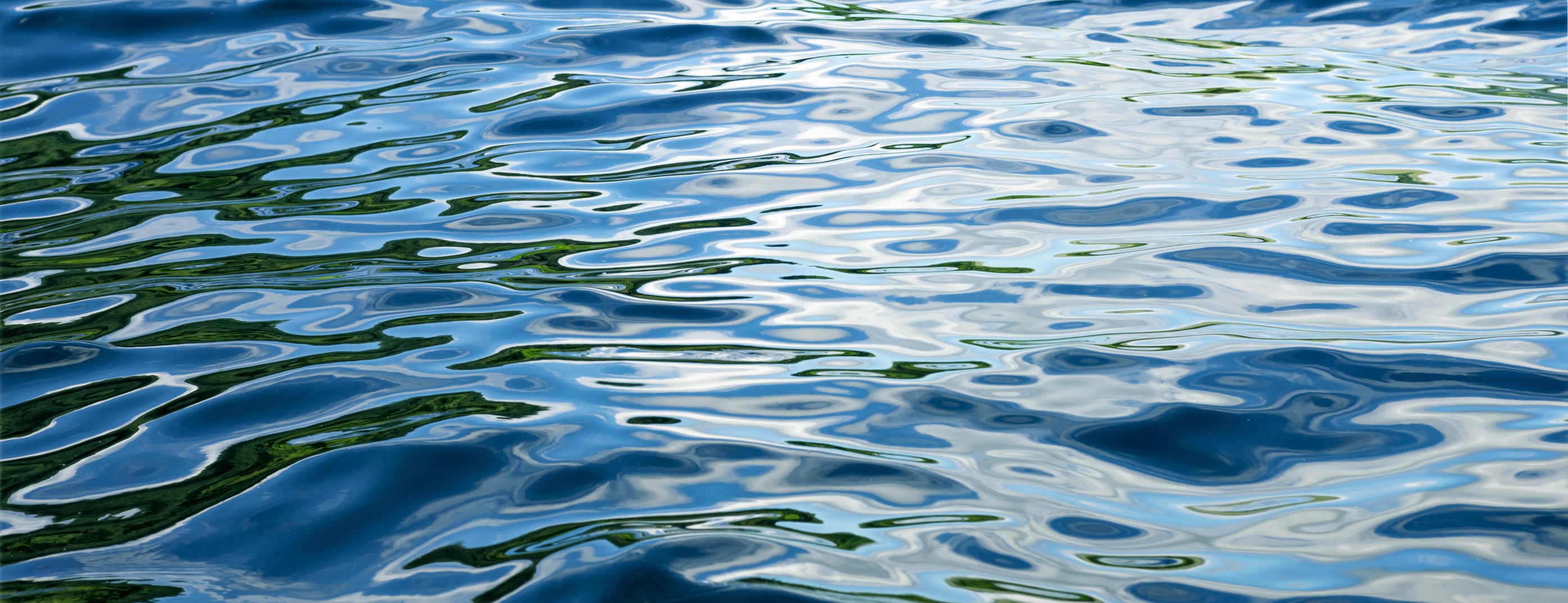 Close Up of Ripples of Water in Lake